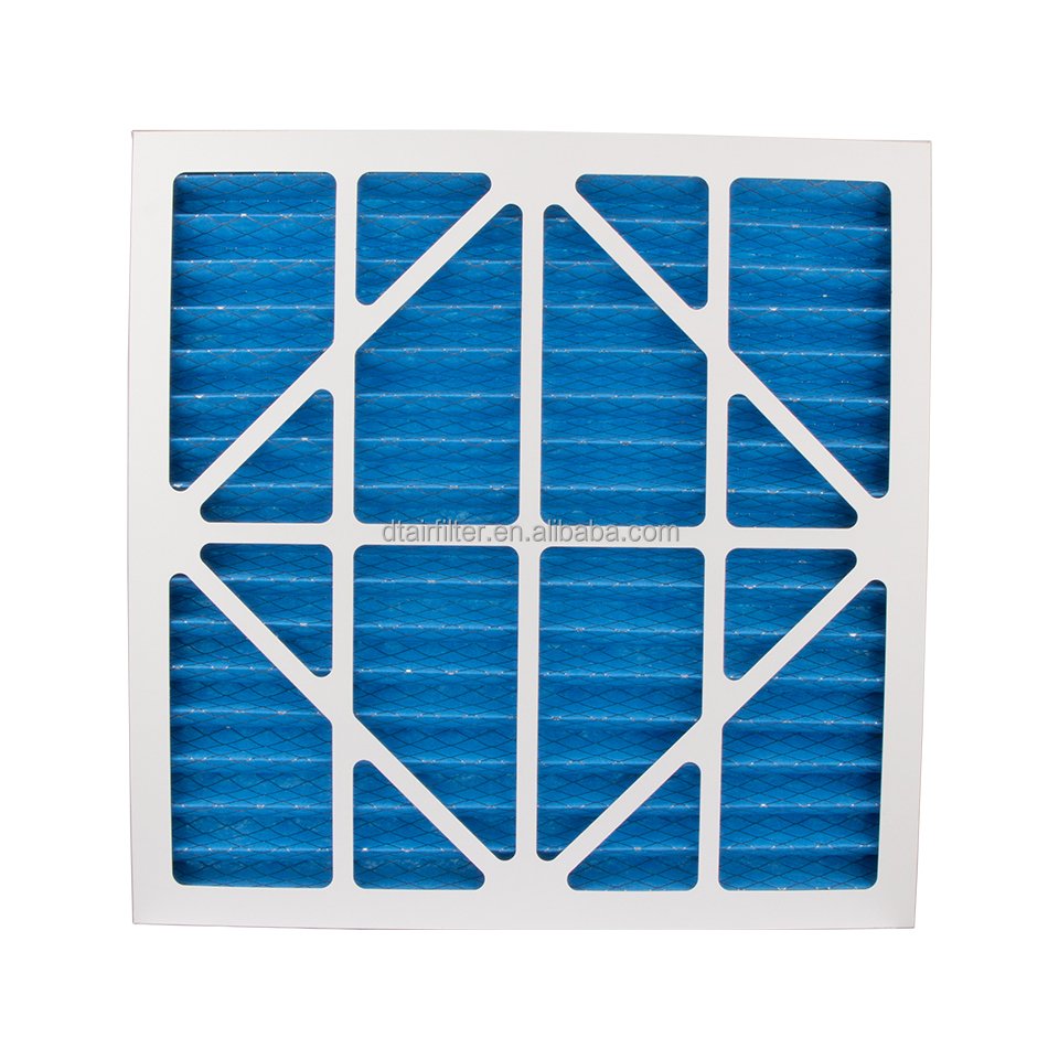 New MERV 8 MERV 11 MERV 20 20x20x1 Cardboard Air Furnace Filters Pleated Panel Construction for Home Restaurant Farm Use