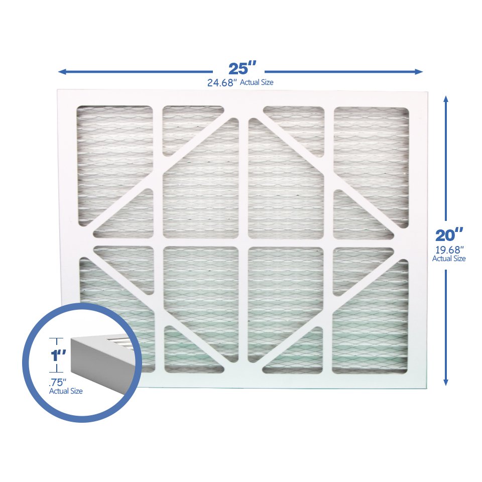 New MERV 8 MERV 11 MERV 20 20x20x1 Cardboard Air Furnace Filters Pleated Panel Construction for Home Restaurant Farm Use