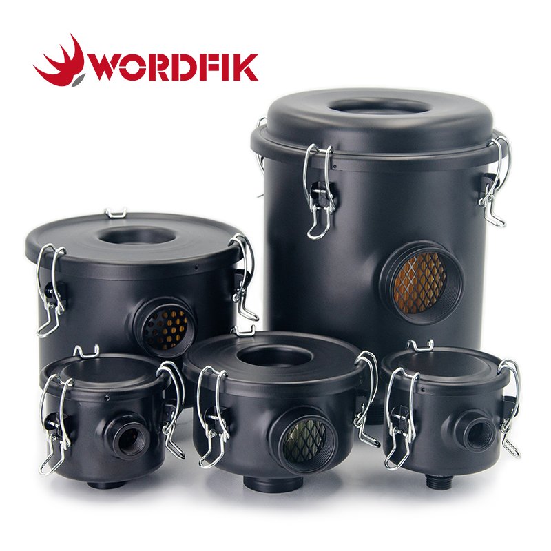 F002 F003 F004 F006 F008 Air Filter for Vacuum Pump Metal Dust Air Intake Filter Assembly Wordfik Brand Parts
