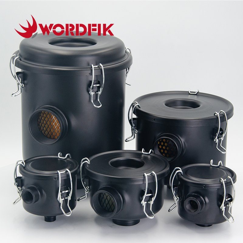 F002 F003 F004 F006 F008 Air Filter for Vacuum Pump Metal Dust Air Intake Filter Assembly Wordfik Brand Parts