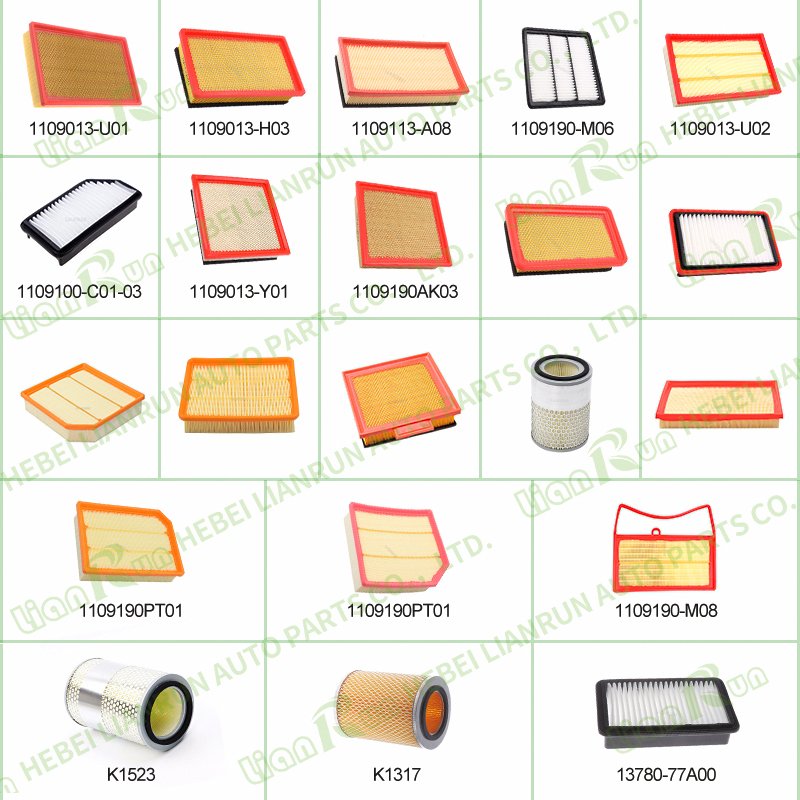 Auto Car air Filter Fits for Changan Alsvin Hunter F70 Oshan X7 Cs35 Cs15 air Filter 1109013-N01/1109190-M006-AA