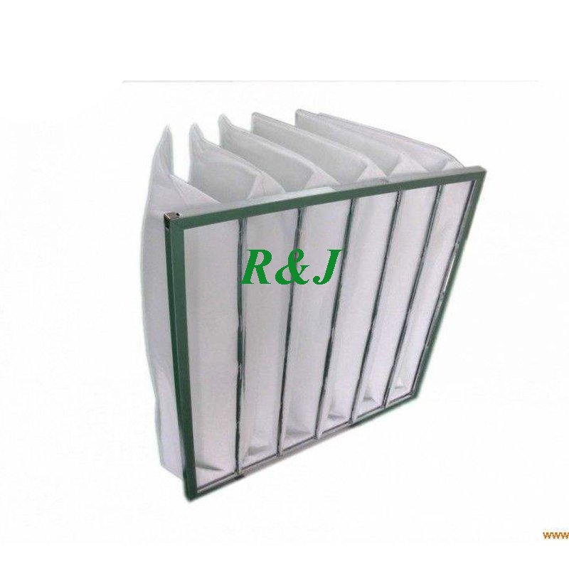 HVAC F5 F6 F7 F7 Pocket Filters Synthetic Fiber Bag air Filter with Aluminum Frame