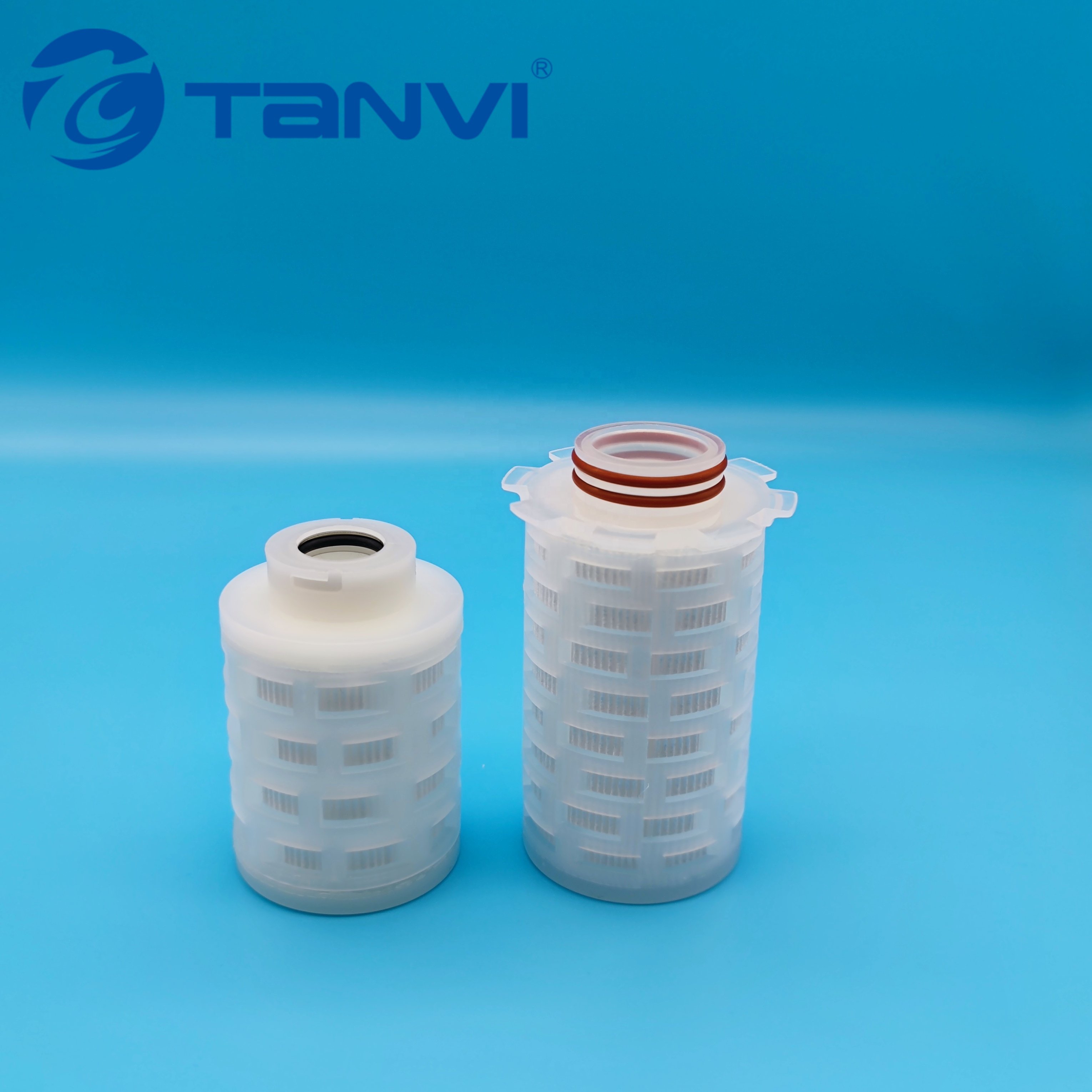 0.2 Micron 5'' PTFE Mini Pleated Filter Cartridge for Liquid Filtration