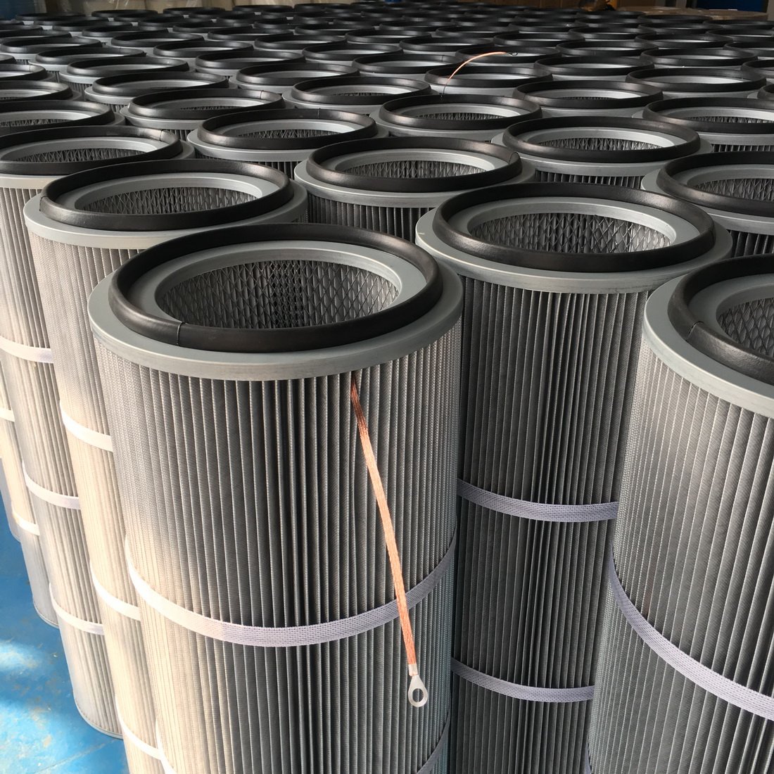 Black Antistatic Intake air Filter Round Hepa Inline Compressor High Flow Price Cardboard Paper Frame Die Cut Intake Higer