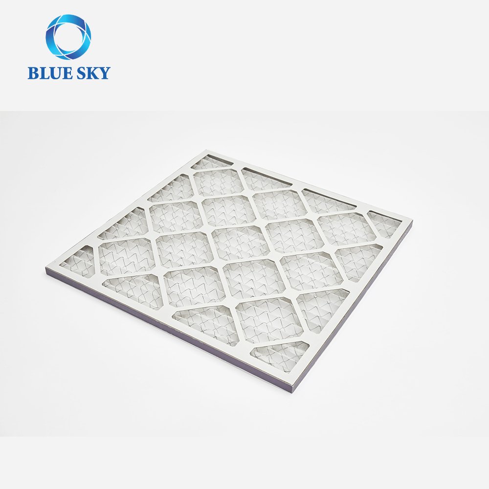 Factory Price 12x20x1 14x14x1 20x20x1 MERV 8 11 13 14 16 F6 F7 Cardboard Frame Pleated AC Furnace Air Filter for HVAC Systems