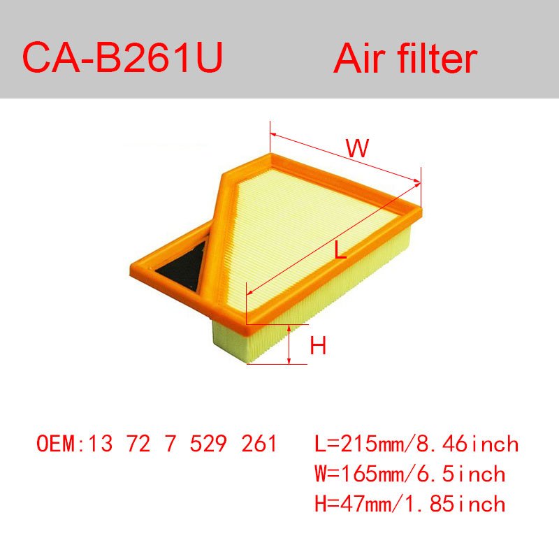 CA-B868U Hepa Car Air Filter 13717601868 C 30013/1 LX1991 Filter air for Bmw X3 Bmw X4 F25 F26
