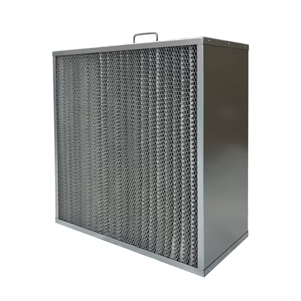 95% Efficiency HEPA air Filter 24x24 Cassette Carbon Media Core for Chemical Experiment Purification, Harmful Gas Discharge