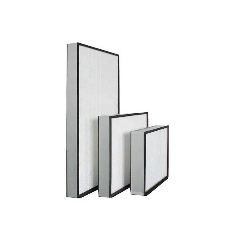 PTFE Microfiber Galvanized Steel FiberGlass 99.99% 0.3um Odm True Panel H14 U15 Hepa air Filter for Smart air Purifier