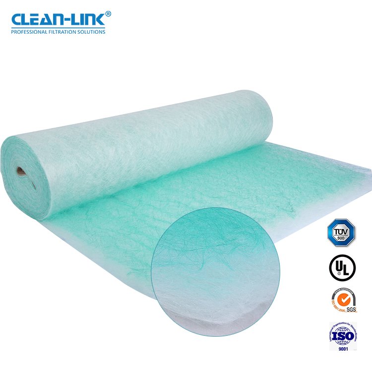 Auto Spray Booths Air Filter Fiber Glass Net Fiberglass Filter Roll for Paint Stop