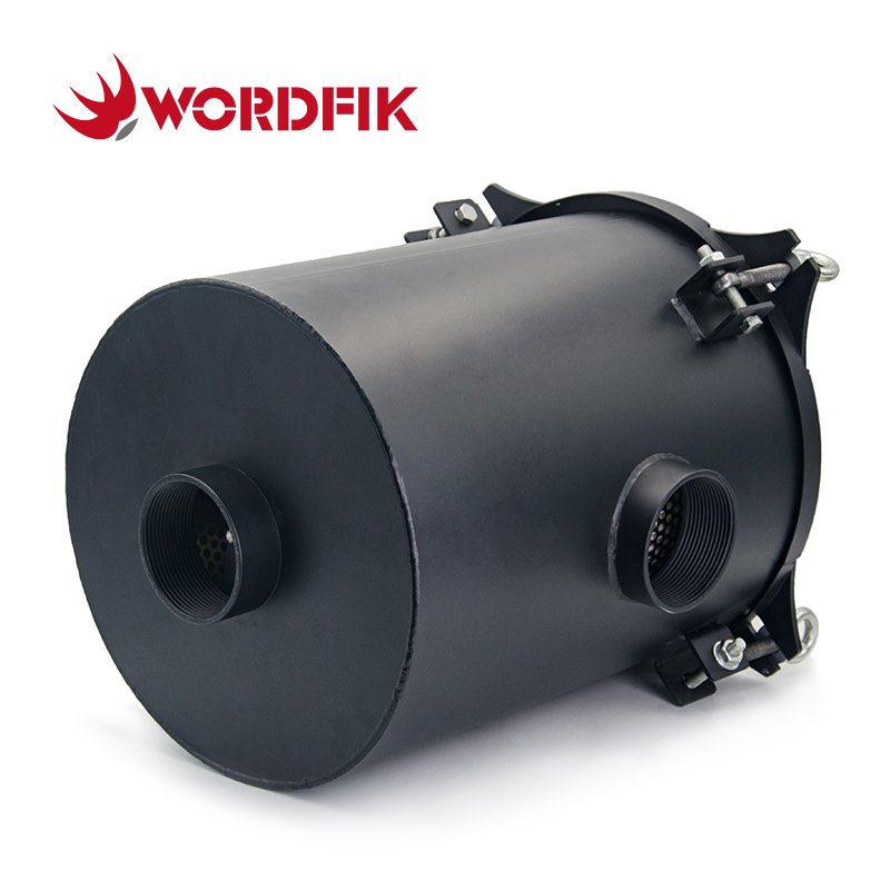 Wordfik F008 High Flow Vacuum Pump Air Intake Filter Assembly Metal Filter Barrel Air Filter Housing