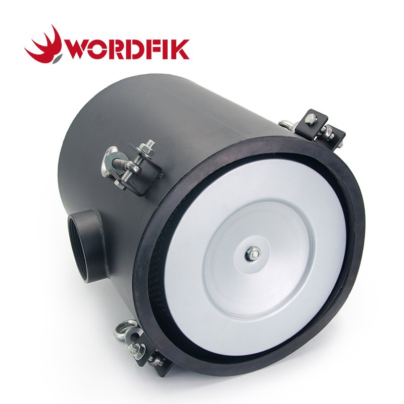 Wordfik F008 High Flow Vacuum Pump Air Intake Filter Assembly Metal Filter Barrel Air Filter Housing