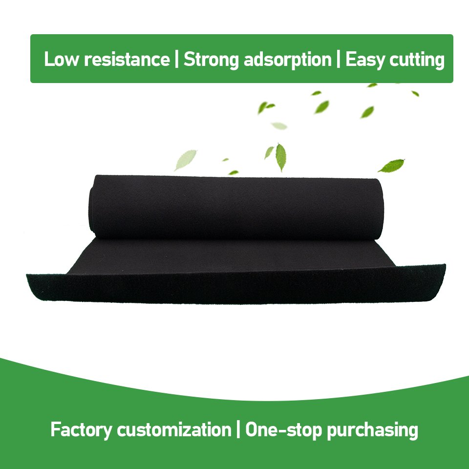 Wholesale Factory Price air Filter Media Harmful Gas Filtering Activated Carbon Odor Adsorption Sponge