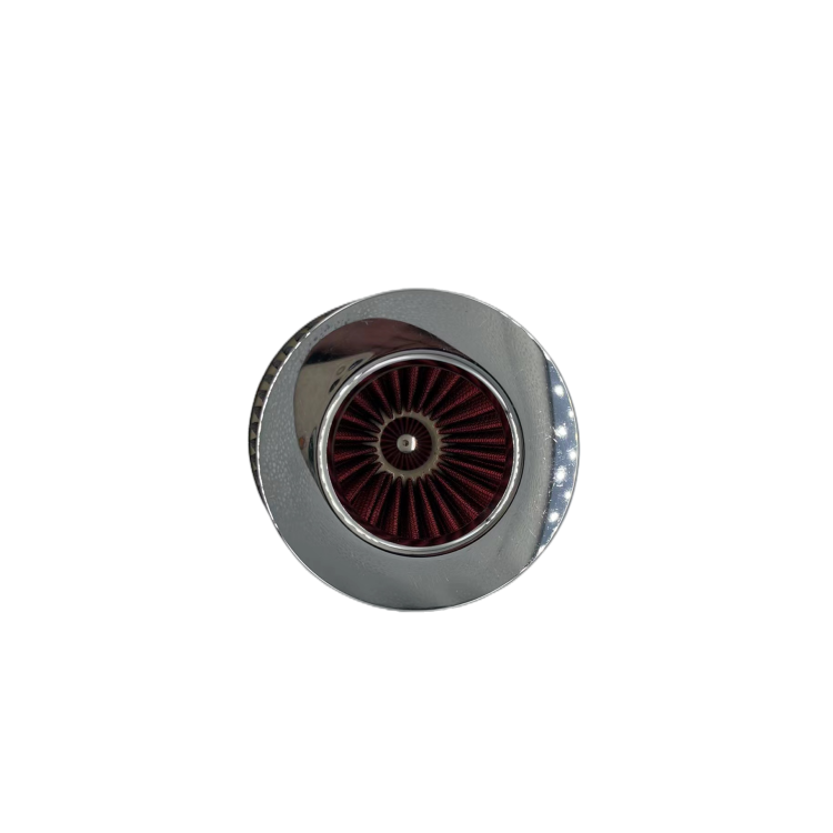 Factory Directly Sale Cheap Price Non-woven Fiber Sport Car Cold Cone Mushroom 76 mm air Filter Red Color
