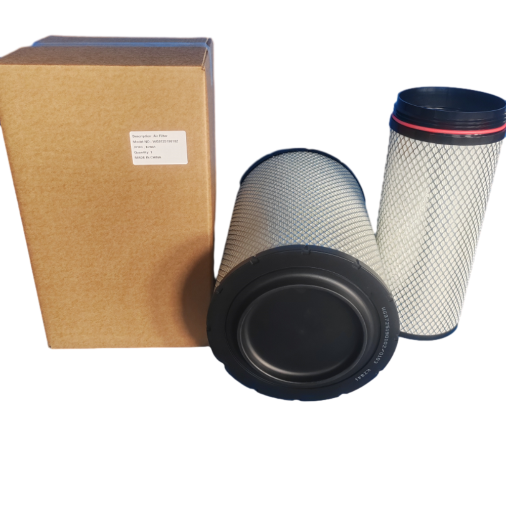 High Quality Original Howo Truck Parts SZ919000894 Air Filter Element Sino K2841 WG9725190102/03 Air Filter for SHACMAN Truck
