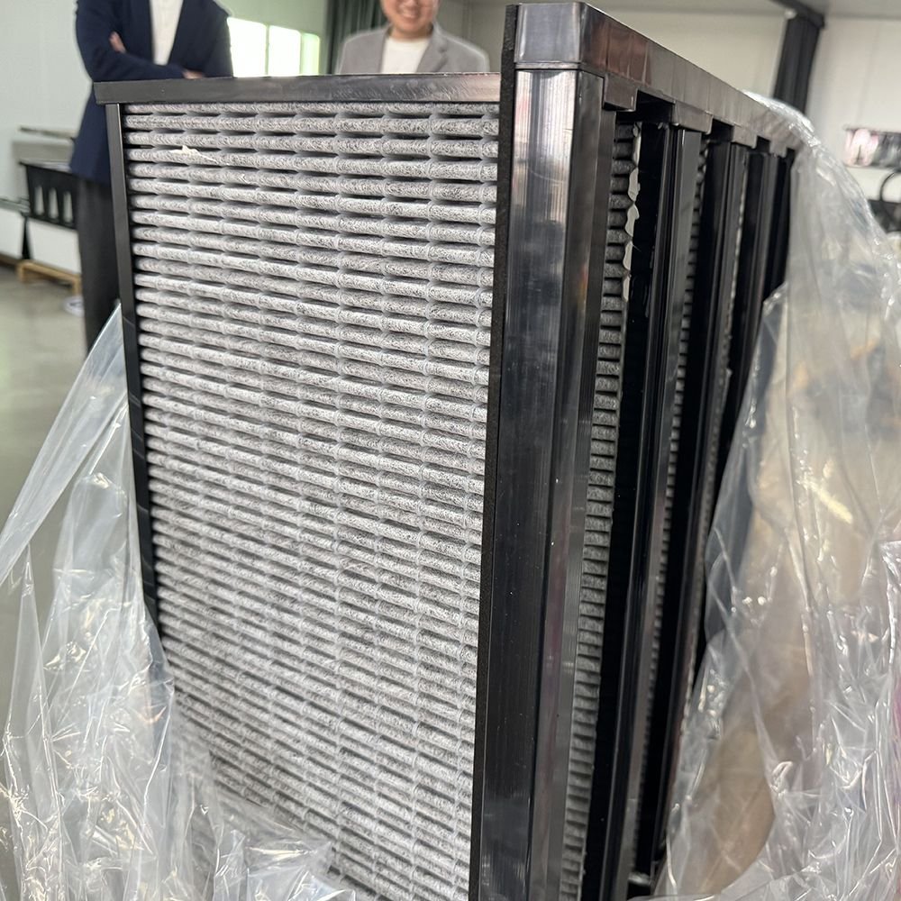 Manufacturing Hospital Efficient Single-Head Box Hepa Air Filter H13 H14 Mini Pleated V Bank Air Filter Ventilation System
