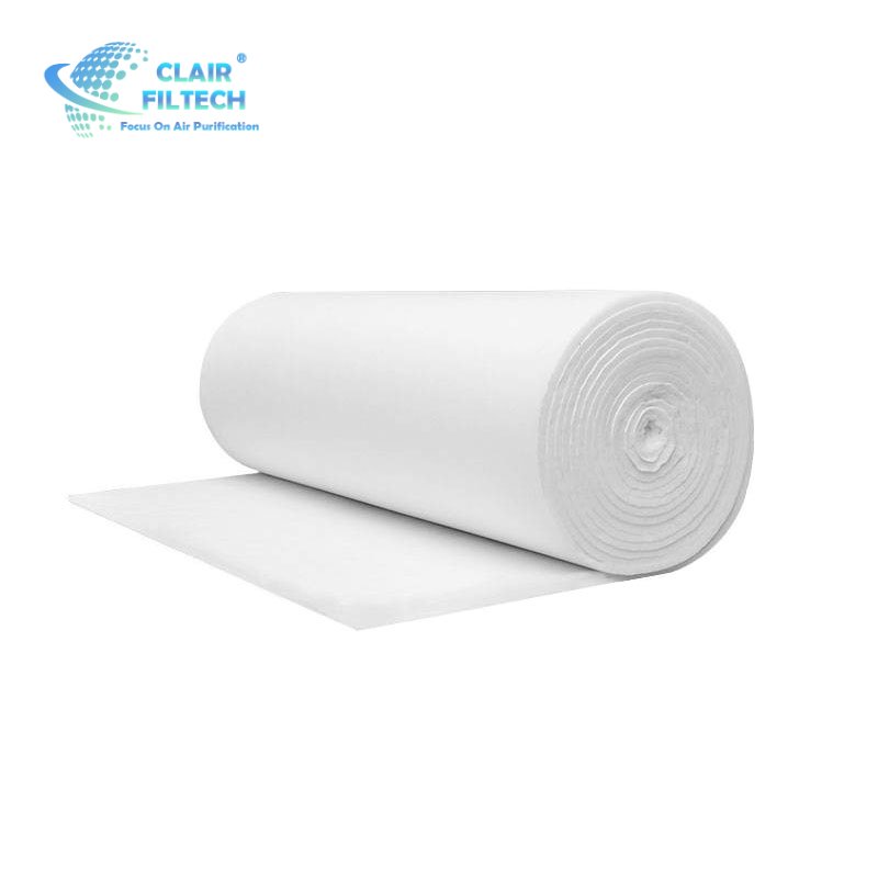 Pre Air Filter Media Synthetic Fiber Ceiling Filter Cotton Painting Spray Booth Coarse Filter Media Polyester Fiber