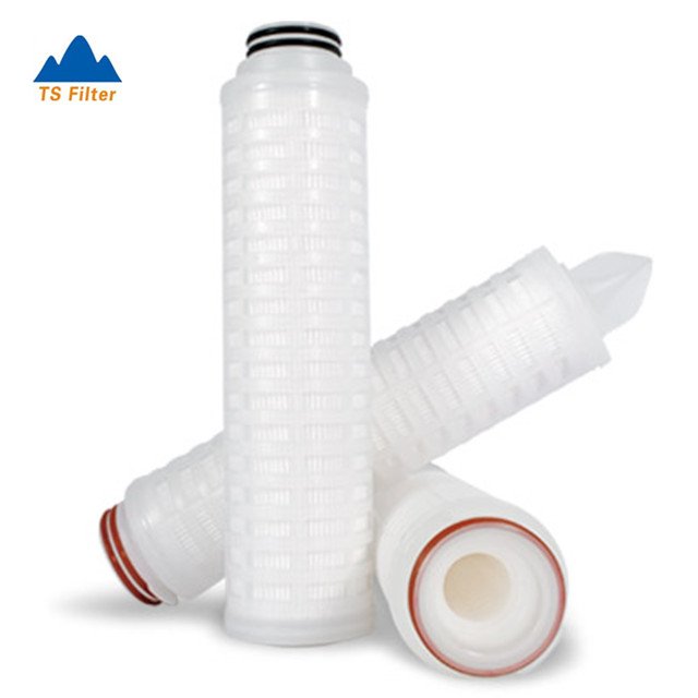 10 Inch 20 Inch 30 Inch 0.45 Micron Polypropylene Membrane PP Pleated Filter Cartridge for Wine Beer Water Filtration