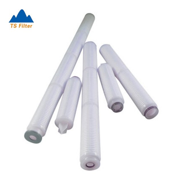 10 Inch 20 Inch 30 Inch 0.45 Micron Polypropylene Membrane PP Pleated Filter Cartridge for Wine Beer Water Filtration