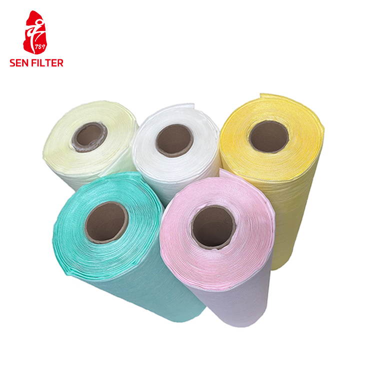 High Efficiency HAVC Bag Air Filter Raw Material Roll for Hotels and Manufacturing Plants