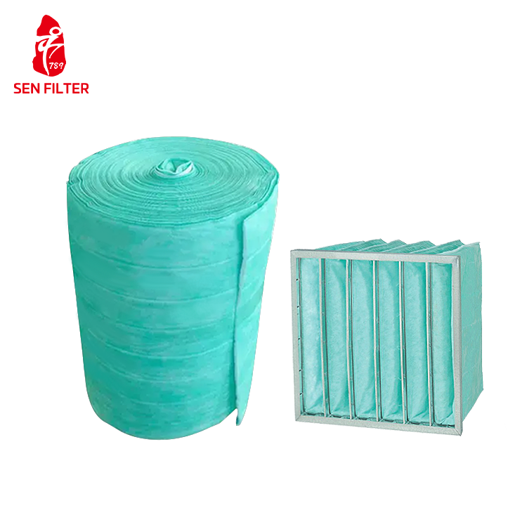 High Efficiency HAVC Bag Air Filter Raw Material Roll for Hotels and Manufacturing Plants