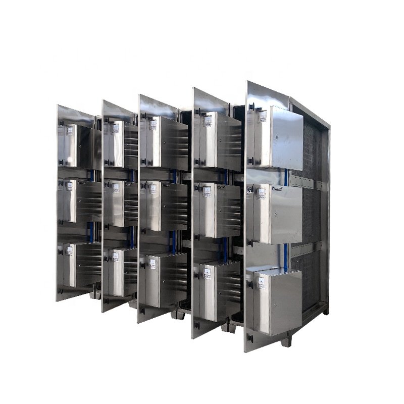 KELV OdorSmoke Removal Stainless Steel Honeycomb Electrostatic Filter 42000M3/H Industrial Dust Collector Automatic Air Purifier