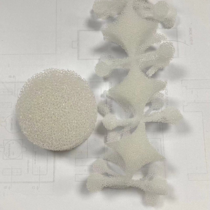 Reticulated Polyurethane Cylinder Foam in 15ppi 20ppi 30ppi 35ppi 40ppi 50ppi Mushroom House Open Cell White Color Filter Sponge