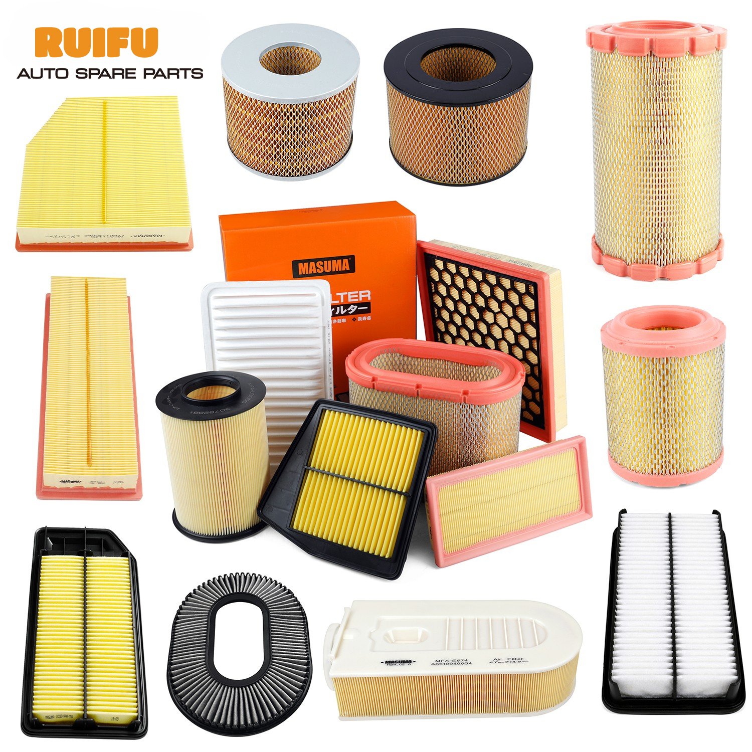 Universal High Performance Racing Car Air Filter Washable Panel Auto Air Filter