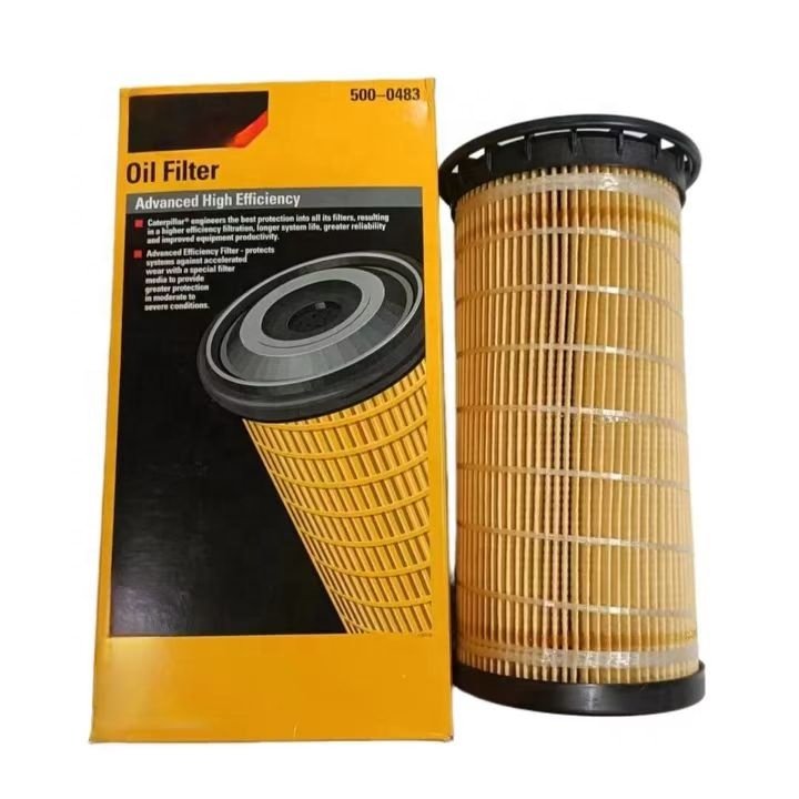 Excavator Spare Parts Oil Filter 5000483 500-0483 Construction Machinery for Caterpillar