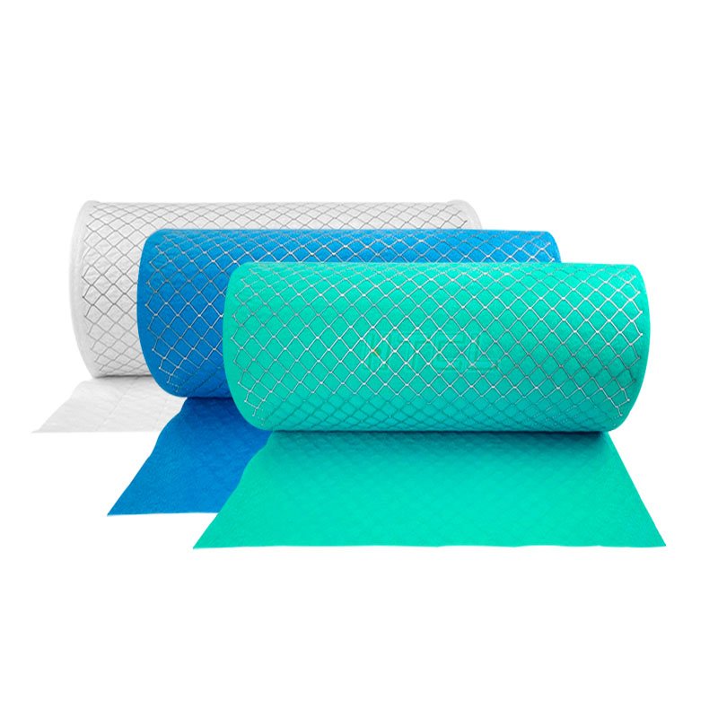 Customized Polyester Fiber Ventilation Washable Pre-filter Filter Media With Wire Mesh Laminated Mesh Air Filter Media Roll