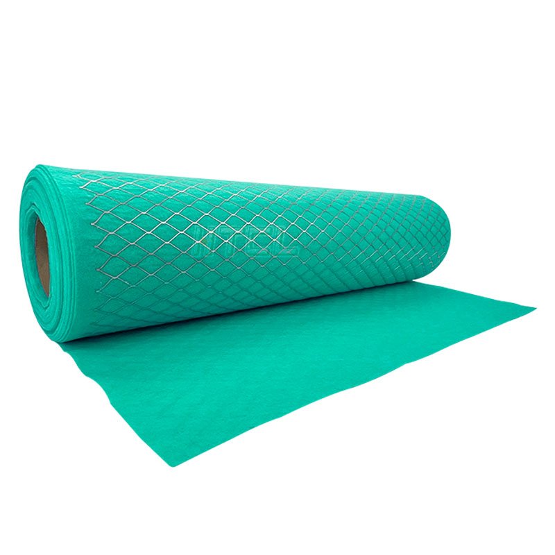 Customized Polyester Fiber Ventilation Washable Pre-filter Filter Media With Wire Mesh Laminated Mesh Air Filter Media Roll