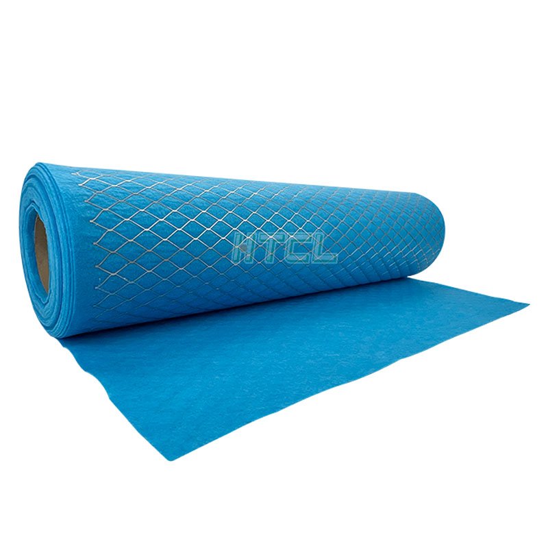 Customized Polyester Fiber Ventilation Washable Pre-filter Filter Media With Wire Mesh Laminated Mesh Air Filter Media Roll