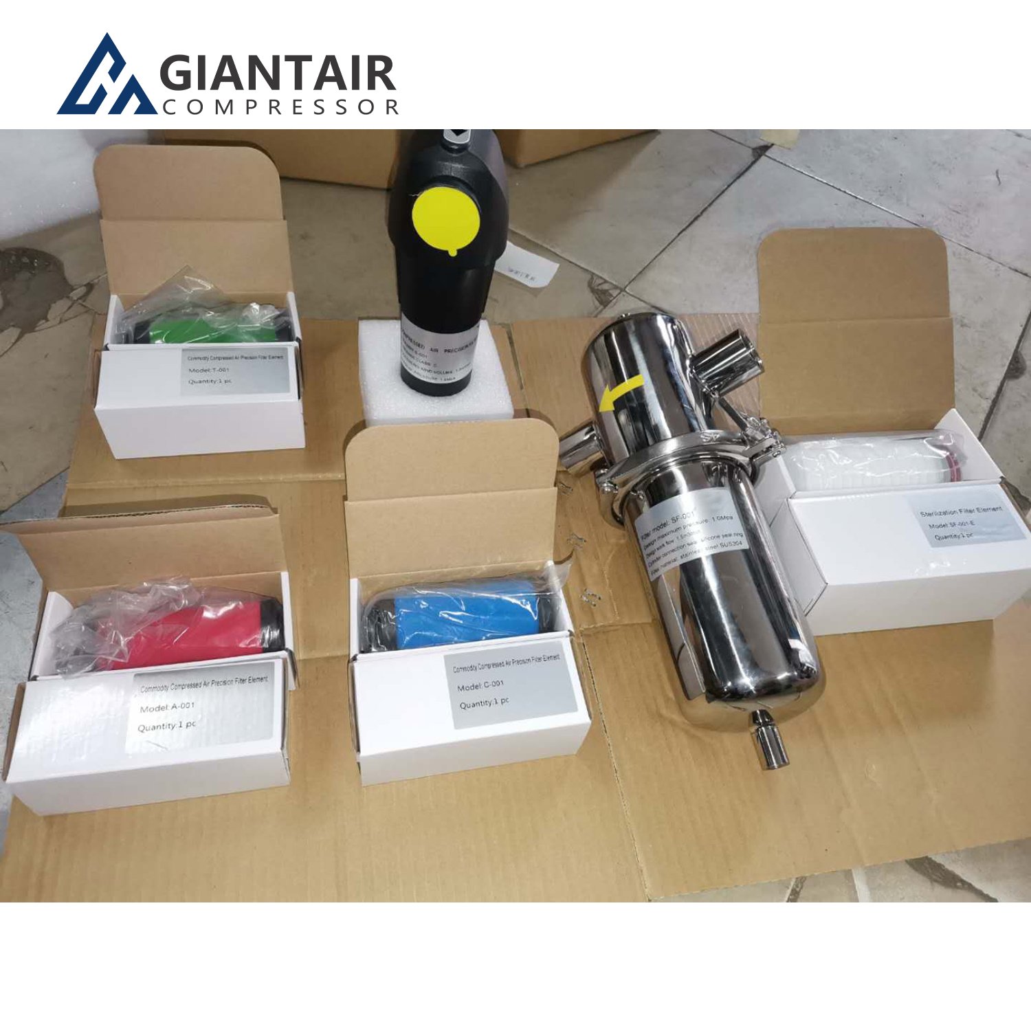 GiantAir Screw Air Compressor Spare Parts Precision Air Filter Precision Filter element