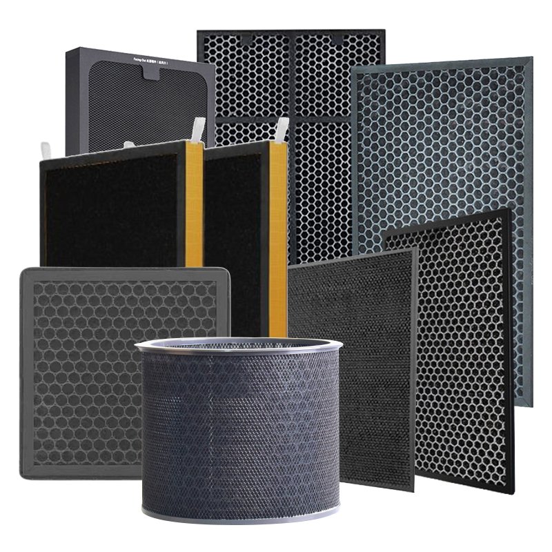 Carbon Active Charcoal Filter for Home Activated Carbon Replacement Filter Cube Shape Honeycomb Activate Carbon Filter