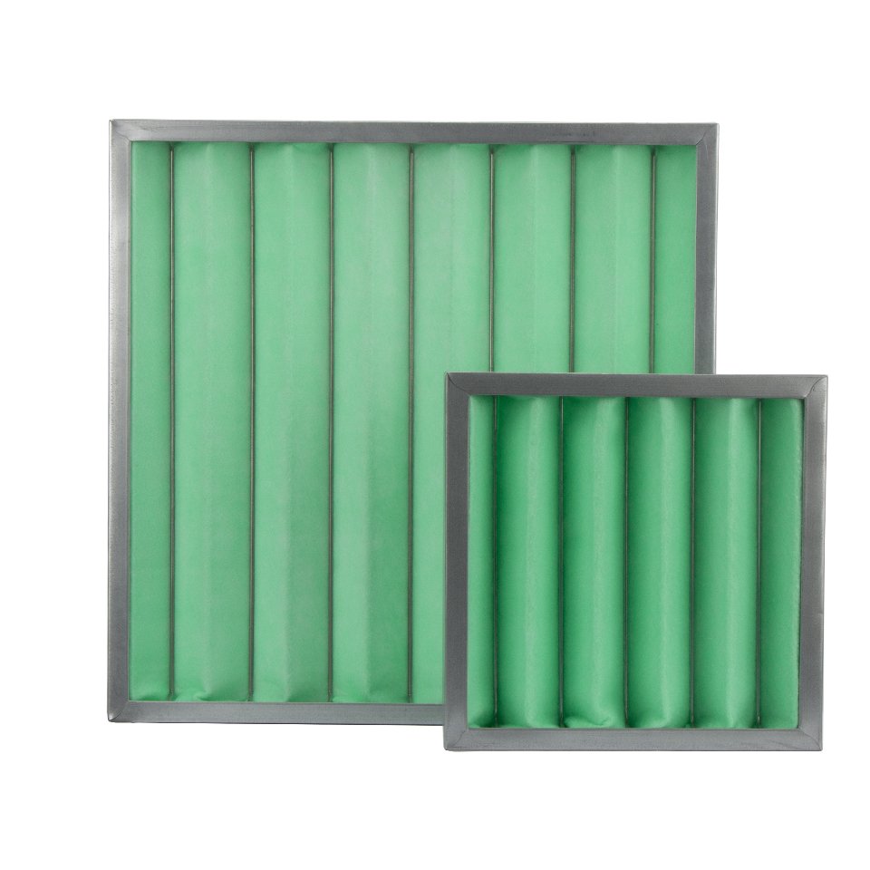 Cheap Price AC Furnace HVAC Pleated Filter Galvanized Iron Frame G4/Merv8 Air Filter
