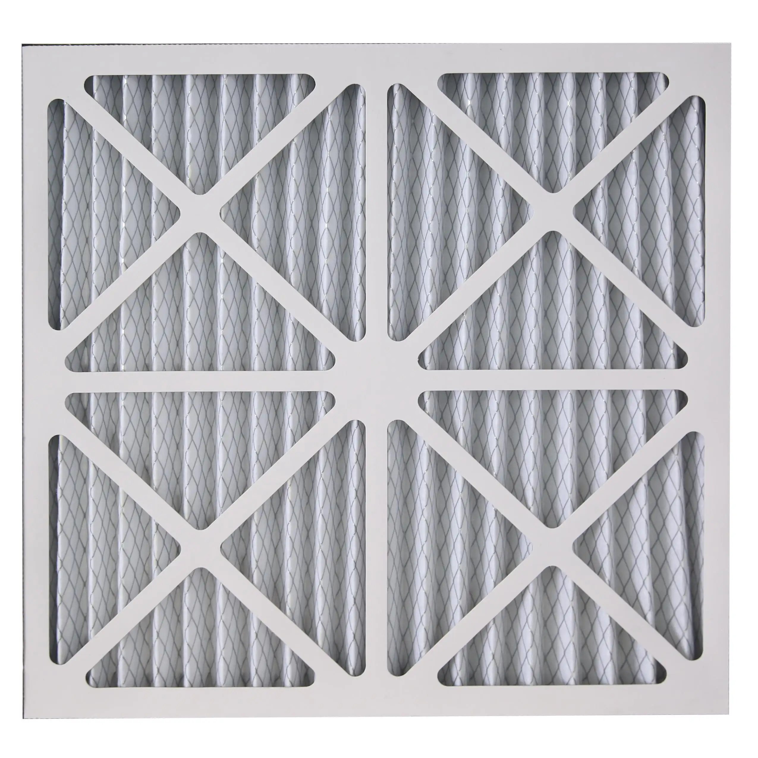 OEM HVAC Cardboard Pleat Panel Large Filtration Area Ac Air Filter 12 X12 X1 20x20x1 20x25x4 21x21x1for Furnace Ceiling Filter
