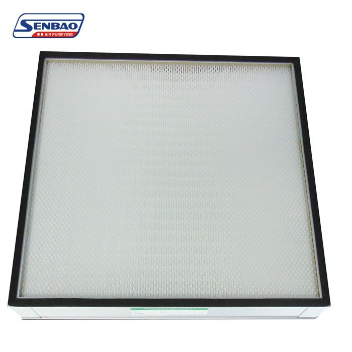 High Efficiency Mini-Pleat H13 H14 Microfiber Air Filter HEPA ULPA Paper Cartridge Box Filter Fiberglass Farm Manufacturer Used