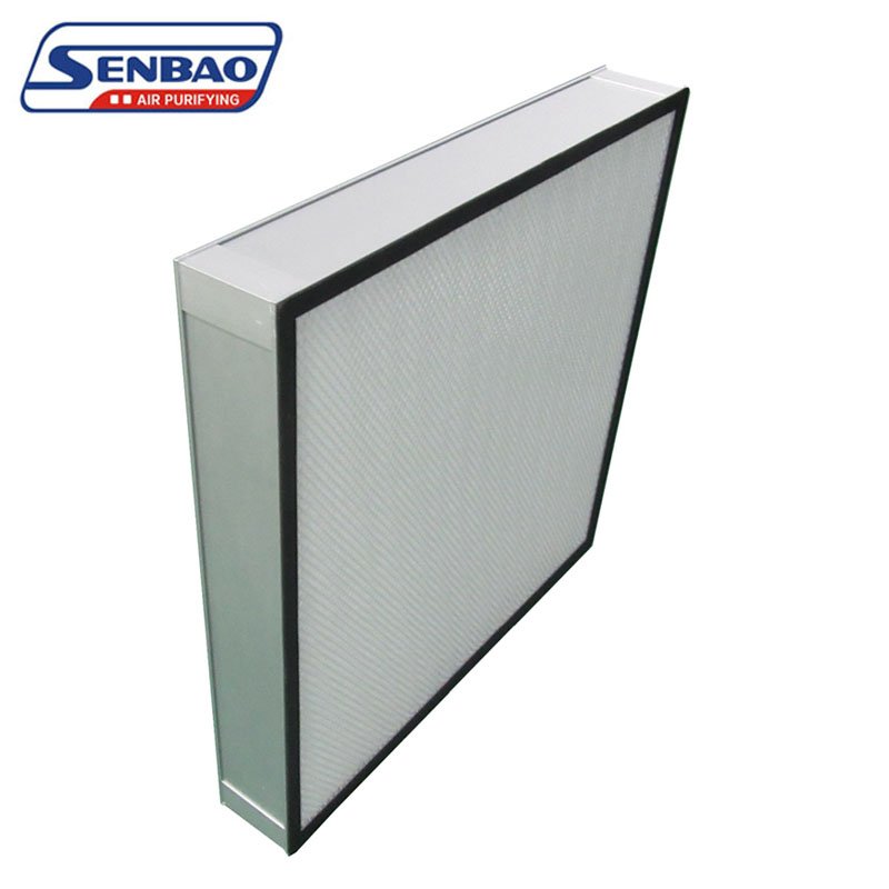High Efficiency Mini-Pleat H13 H14 Microfiber Air Filter HEPA ULPA Paper Cartridge Box Filter Fiberglass Farm Manufacturer Used