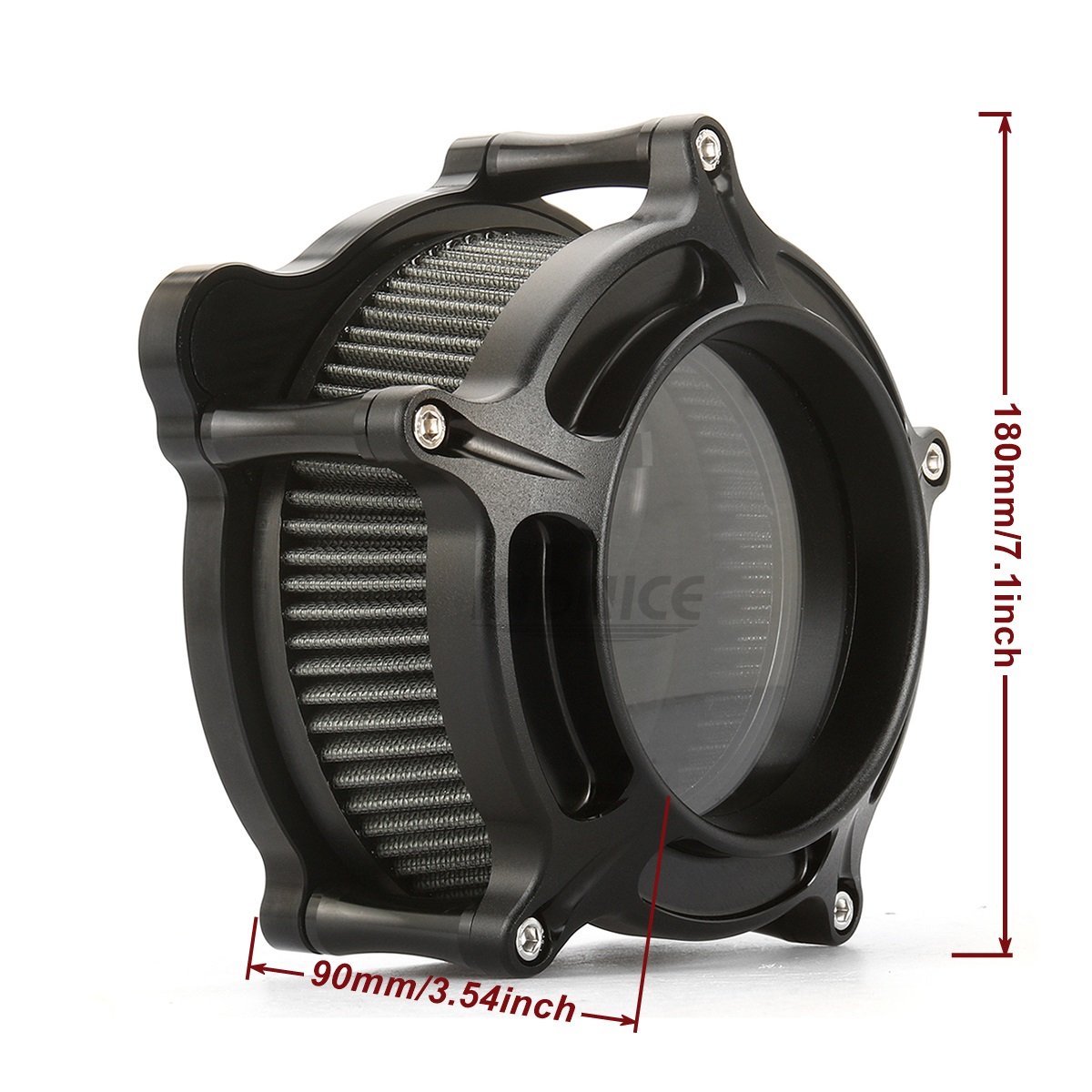 For harley Motorcycle Part CNC Contrast Cut See Through High-Flow Air Filter Street Glide 17-UP Softail 2018-up air Intake