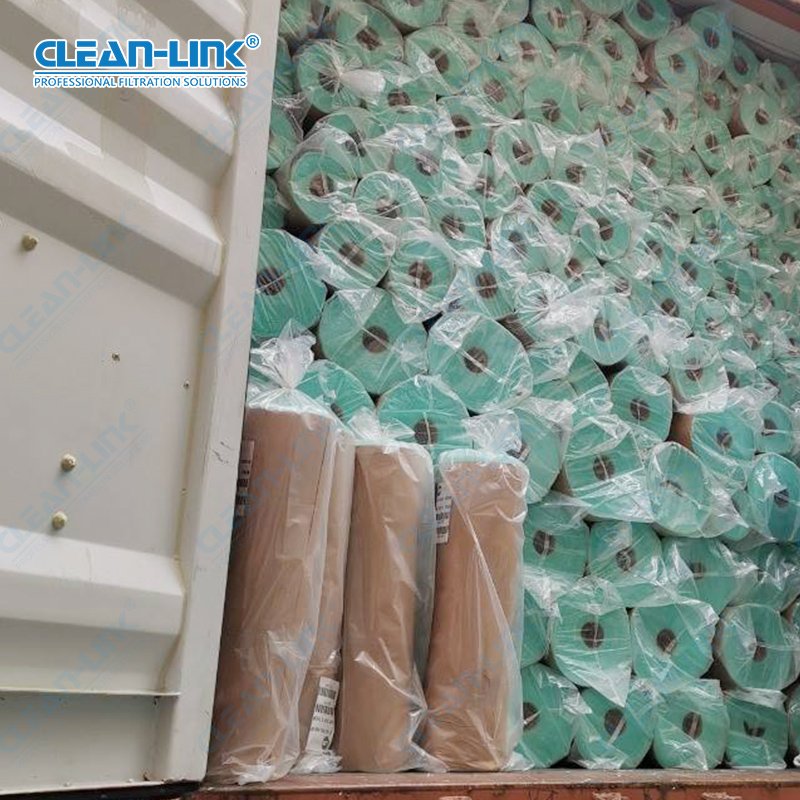 Clean-link Hot Selling Spray Booth Floor Filter Fiberglass Air Filter Paint Stop Ground Filter
