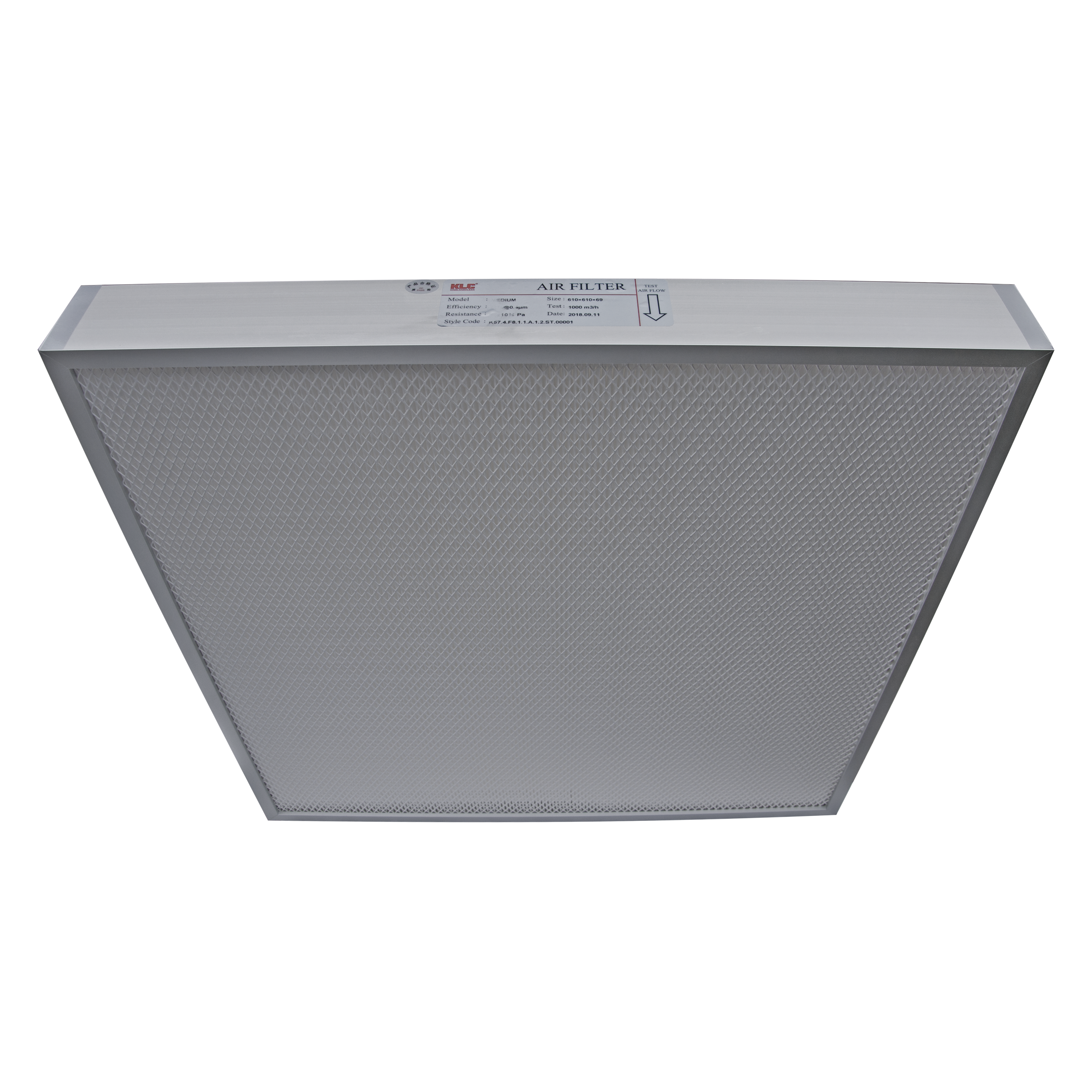 KLC Industrial Ahu/hvac Hepa air Filter Replacement H14 Hepa Filter Laminar Flow