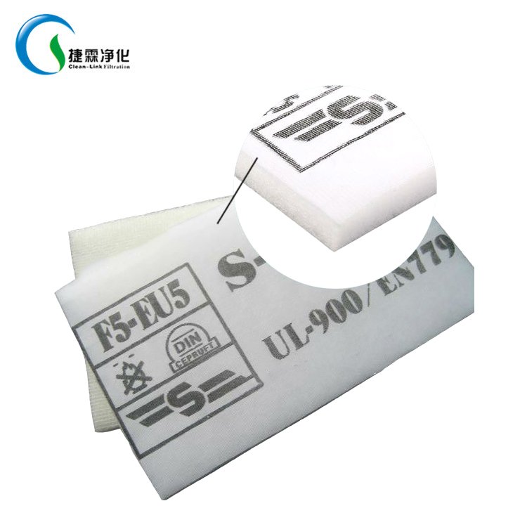 High Quality Filtre F5 Cabine De Peinture Clean air Filtration Paint Booth Filters Polyester air Filters Spray Booth Ceiling