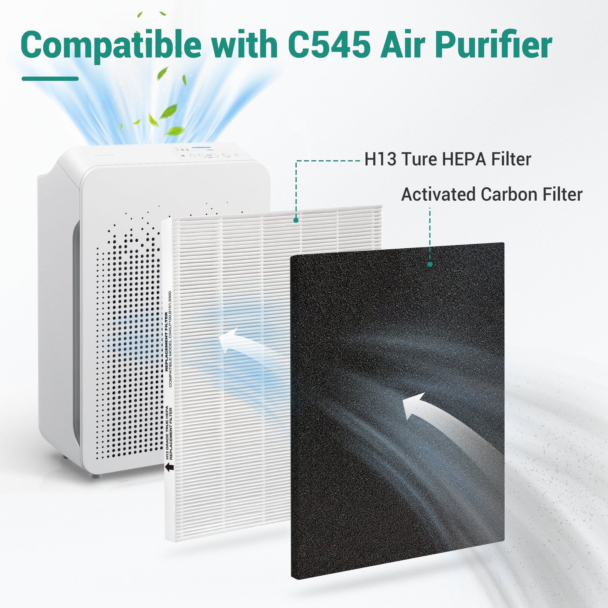For C545 Winix Replacement Filter Element H13 Best Air Purifier Home Hepa Filters