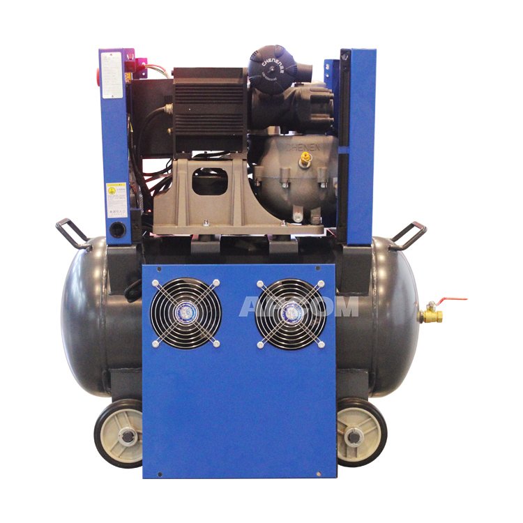 APCOM 18 Cfcm 8bar 5.5 hp 4kw Screw air Compressor 220v with air Dryer and tank 90 Liters