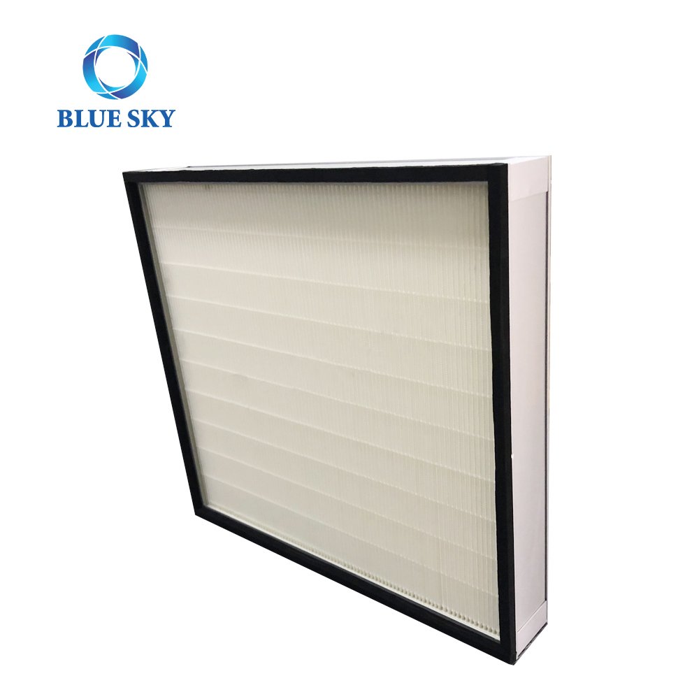 H13 H14 Factory Supply Customized Size 24x24 Inches Air Conditioning Aluminum Frame HVAC Air Filter for Laminar Air Flow Hood