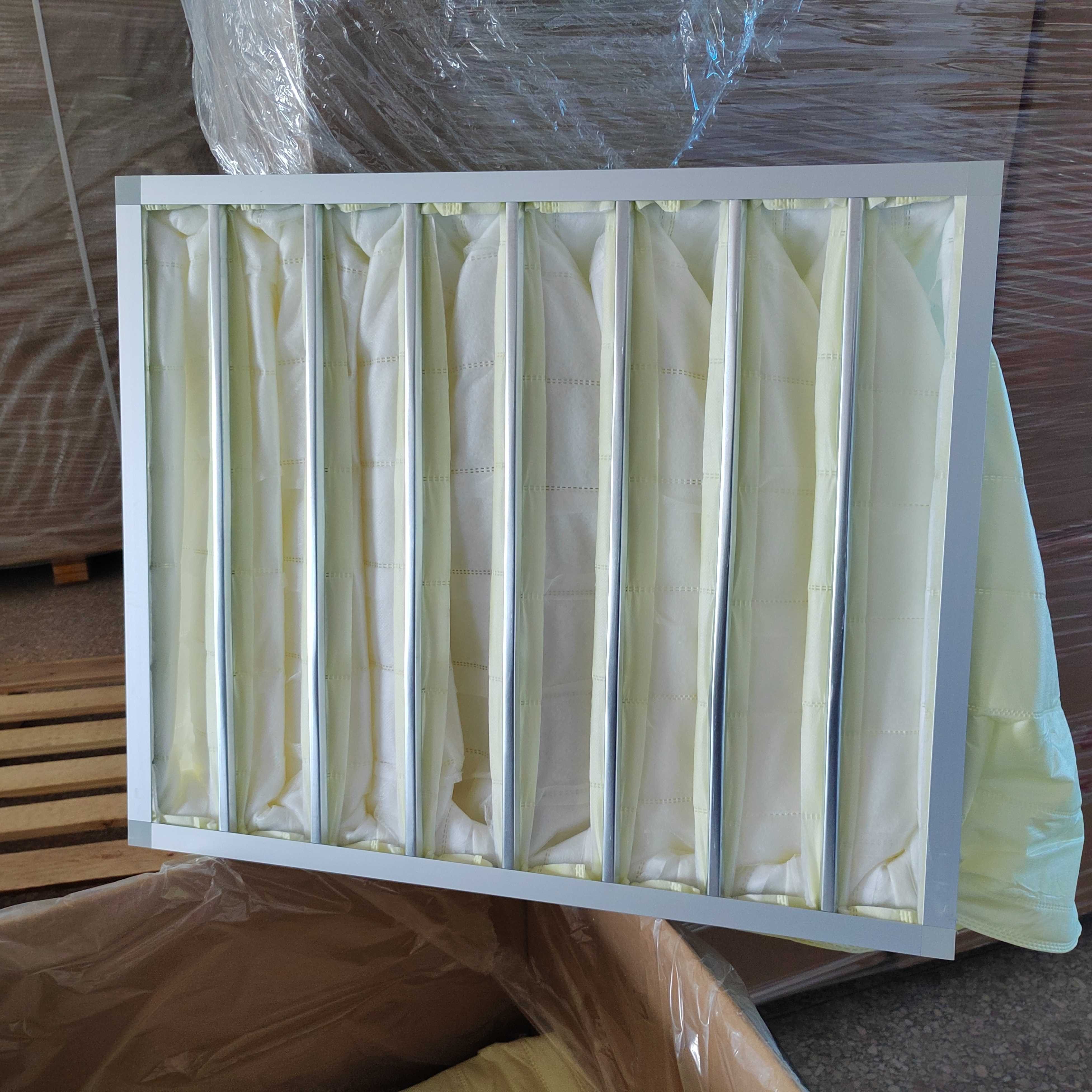 F8 V Bank Filter Medium Grade Efficiency Fiberglass V Type Air Filter for Industrial Manufacturing Plants