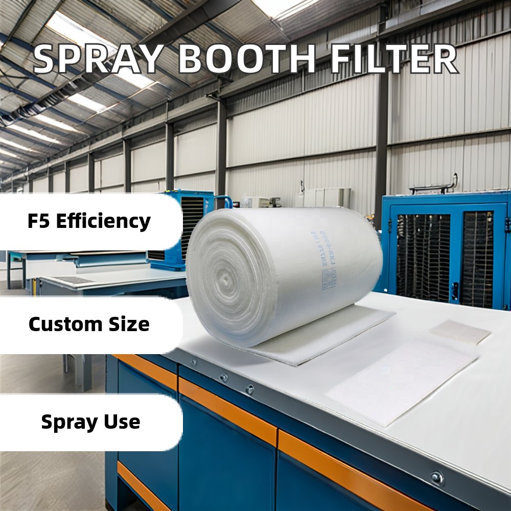 Wholesale Pre Air Filter Raw Material Media Roll G2 G3 G4 Eu2 Eu3 EU4 Polyester Synthetic Fiber Cotton Ceiling Filter