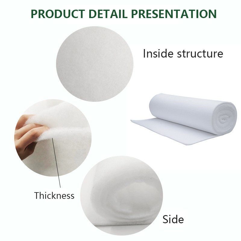Wholesale Pre Air Filter Raw Material Media Roll G2 G3 G4 Eu2 Eu3 EU4 Polyester Synthetic Fiber Cotton Ceiling Filter