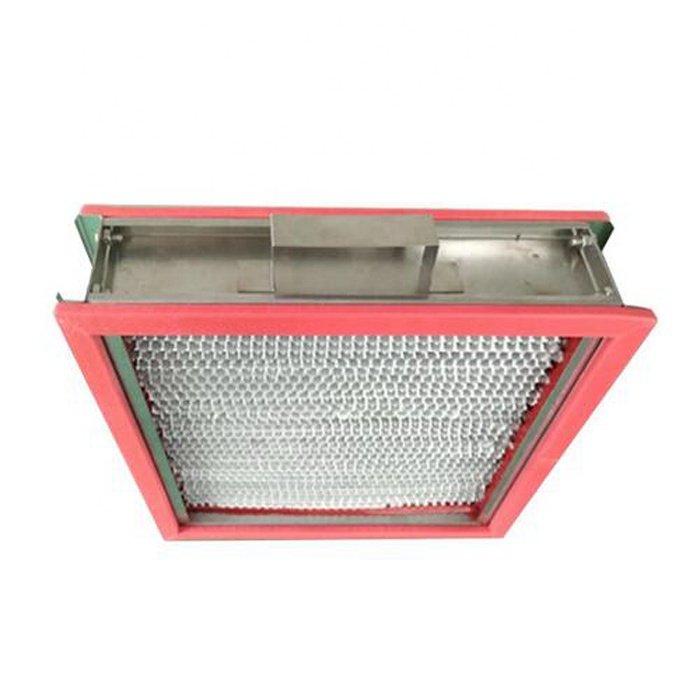 Customization Metal Frame High Temperature Deep-Pleated Heat Resistanceair Filter High Temperature Box Filter