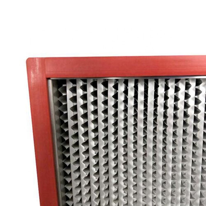 Customization Metal Frame High Temperature Deep-Pleated Heat Resistanceair Filter High Temperature Box Filter