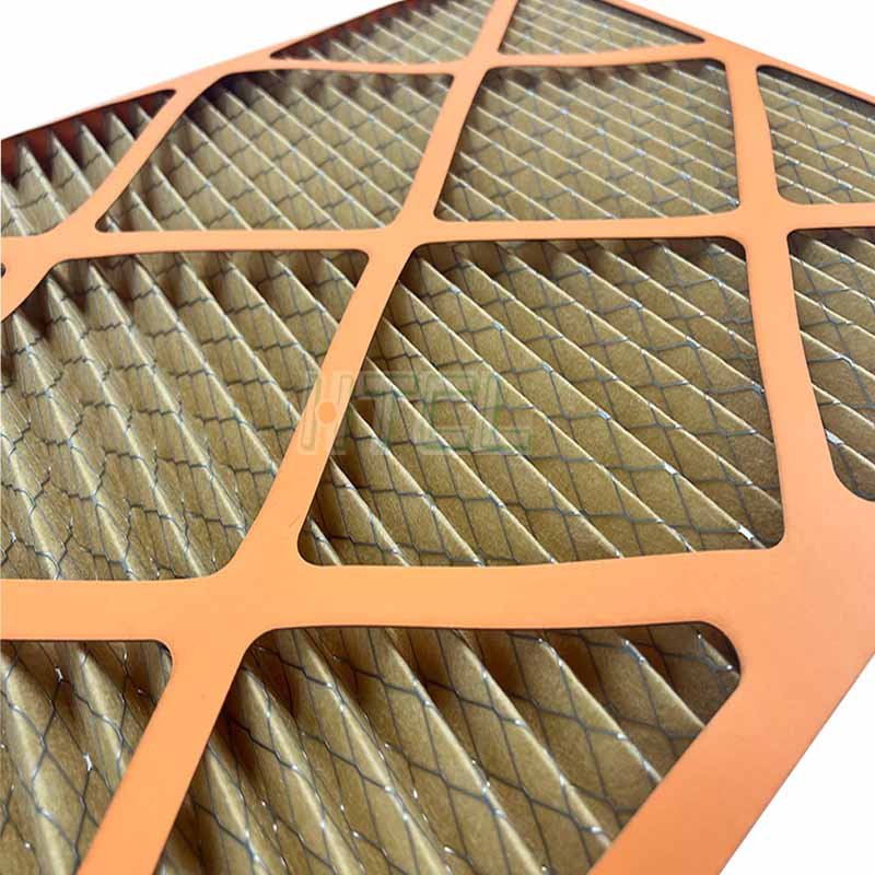 Best Quality Pleated Filter Panels Paper Dust Reduction Hvac Furnace Air Filter Merv 8 9 11 13 14